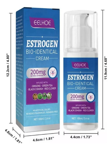 Crema De Progesterona Bioidéntica Para Mujeres 800 Mg