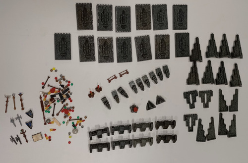 Lote Peças Mega Bloks Dragons Castle Castelo Dragon Gate 11 (Usado)