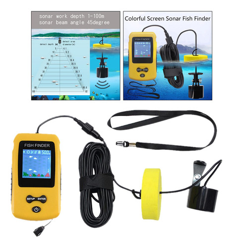 Sonar Sensor Fish Reprodução Sonda De Pesca Rastreador De