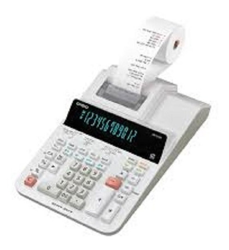 Calculadora Cassio Dr-210r-we Com Visor Fita Bobina