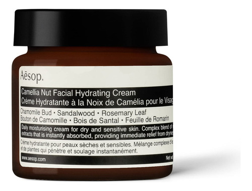 Creme hidratante facial Aesop Aesop Camellia Nut 2,1 onças