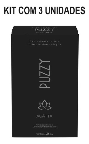 Kit Puzzy By Anitta Agátta Colônia Íntima C/ 3un De 25ml Cd