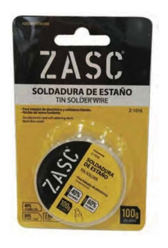 Estaño En Rollo 1.0mm 80gr