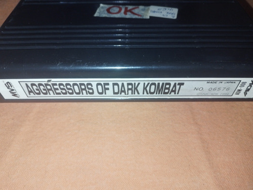 Agressors Of Dark Kombat Neo Geo Mvs Alpha Denshi Snk