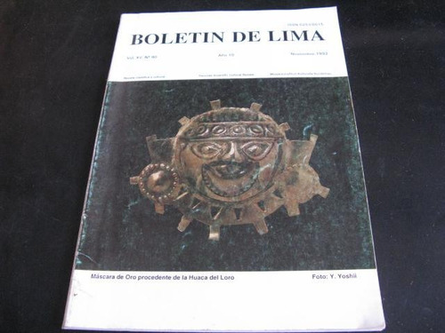 Mercurio Peruano: Libro Boletin De Lima 1993  L61