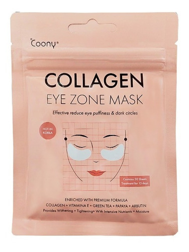 Parches Para Ojeras Collagen Eye Zone Mask Pads Coony