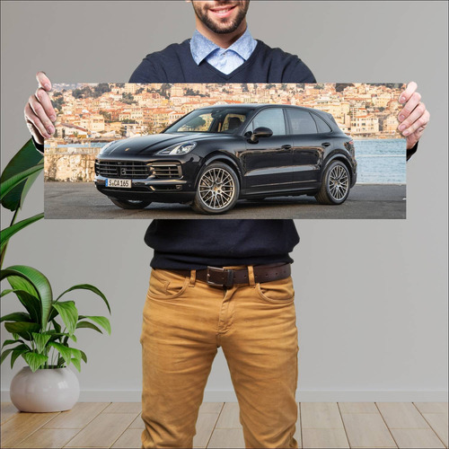 Cuadro 30x80cm Auto 2022 Porsche Cayenne Platinu 566