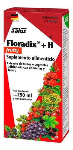 Floradix Dosificador Jarabe Fruity Salus Hierro 250ml