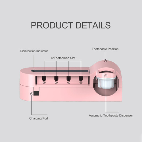 * Estante Dispensador De Cepillos De Dientes, Organizador