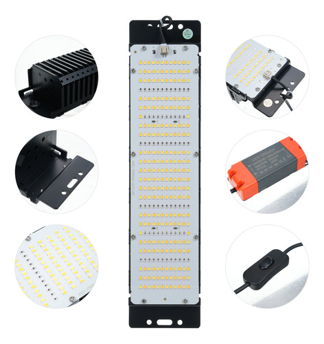 Lámpara De Crecimiento, Luz Led Led Para Plantas, Color Verd