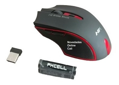 Mouse Inalámbrico Nía, Conexión Usb Incluye Pilas Aaa Gaming