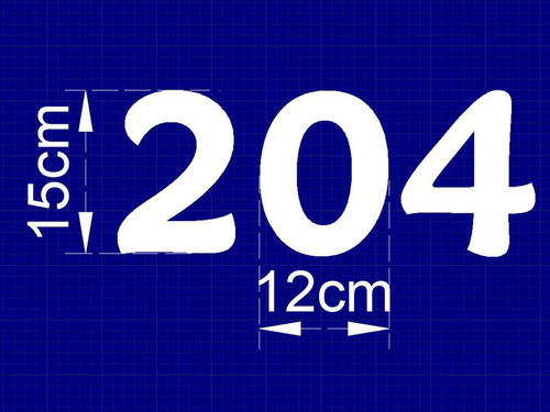 Números 15cm Letra Maiandra 3 Pack Placa Acero Negro Negro