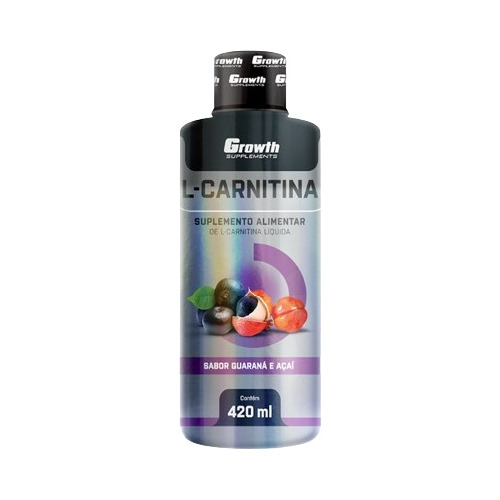 L-carnitina Líquida 2200 - 420ml - Growth Supplements