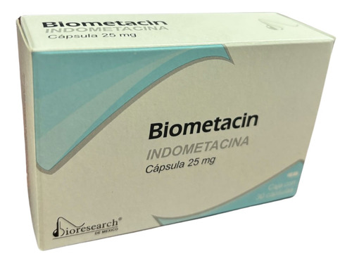 Biometacin Indometacina Cápsula 25mg Lab. Bioresearch