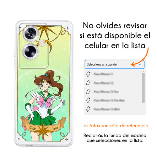 Funda Para Oppo Sailor Moon Sailor Jupiter Sailor Verde Anime