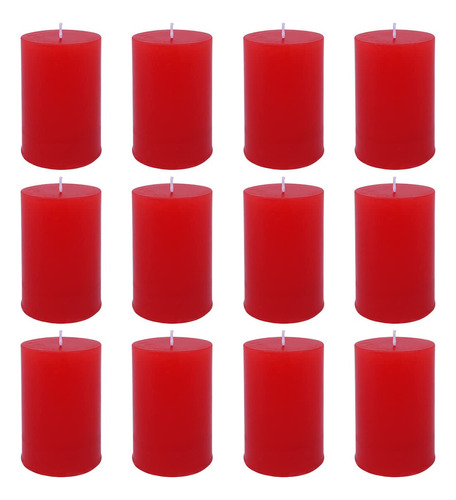 Deyir Paquete De 12 Velas De Pilar De 2 X 3 Pulgadas, Velas