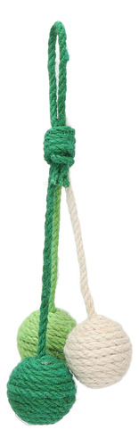 Juguete De Gato Con Forma De Bola De Sisal Para Colgar, Mast