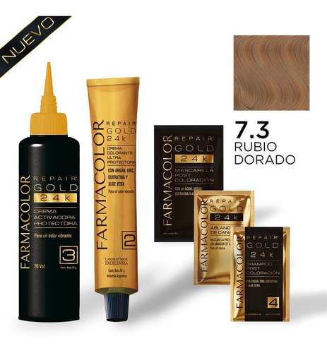 Farmacolor R Gold Rub. Dorad N° 7.3 X 1 Estuche. De Fábrica.