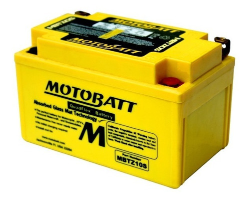 Bateria Motobatt Quadflex 12v 8.6 Ah Mbtz10s Ytx7a-bs Ytz10s