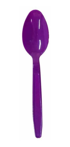 Colher Embalada 1 A 1 Roxa Forte Para Açai C/ 250 Reforçada
