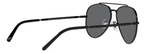 Lente De Sol Ray-ban 0rb3625 New Aviator Piloto Unisex New Aviator Gris Oscuro Dark Grey Black Black