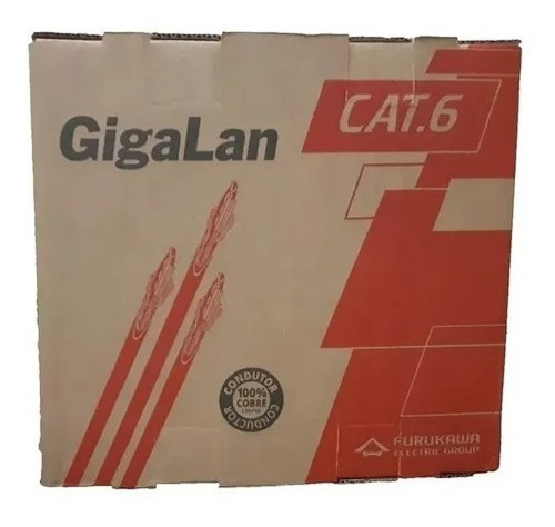 Imagen 2 de 5 de Bobina Cable Utp Categoria 6 Furukawa Interior 305mts