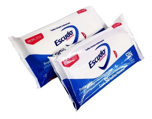 Toallitas Húmedas Antibacteriales Escudo 4 Paq De 50 Toallas