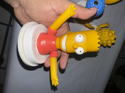 Lote De Figuras Coleccionables De Los Simpsons Tapas De Vaso (Usado)
