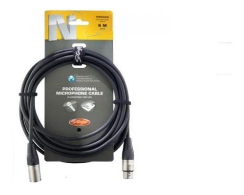 Cable Xlr (canon) Neutrik Stagg Pro Microfono - 6 Metros