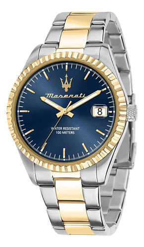 Maserati Reloj Competizione Para Hombre Plateado 43 Mm Cuarz