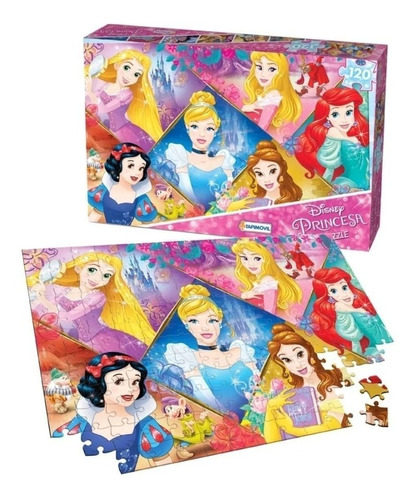 Rompecabeza Disney Princesas 120 Piezas Puzzle