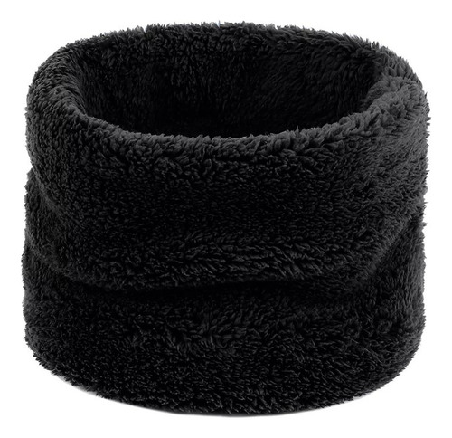 Cuello Polar Chiporro Frío Invierno Colores Bufanda Suave Negro