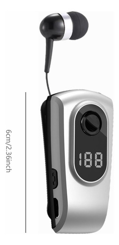 Auriculares Estéreo Retráctiles, Cómodos Plata