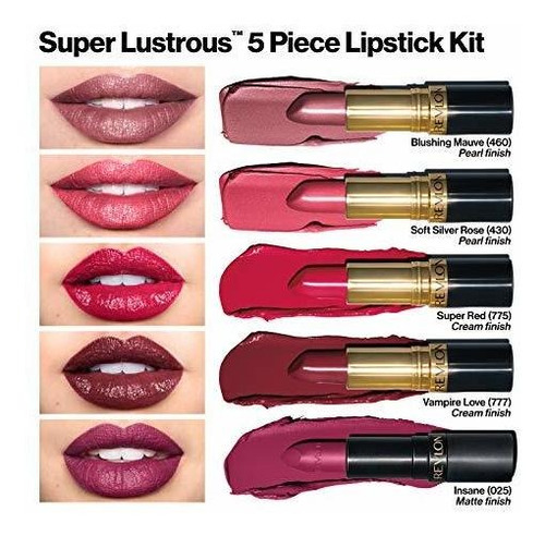 Lápiz Labial Revlon Super Lustrous, Color De Labios Multiaca
