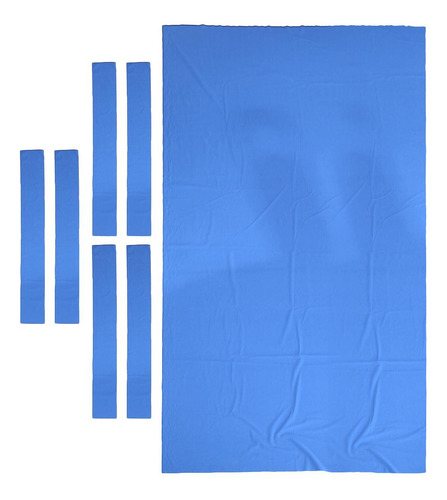Feltro De De Sinuca Para Serviço De 7 Pés / 8 Azul 8 Pés