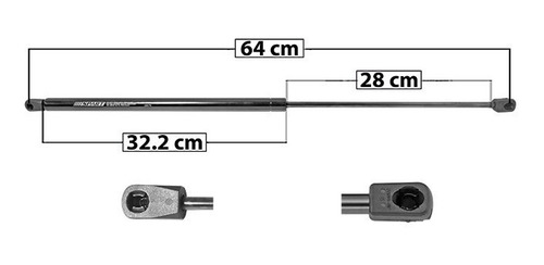 Amortiguador Cofre Izq O Der Chevrolet Hhr 06-11 Spart