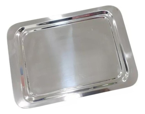 Bandeja Rectangular Doble Bajada Acero Inox. - 20,5x27,5 Cm 