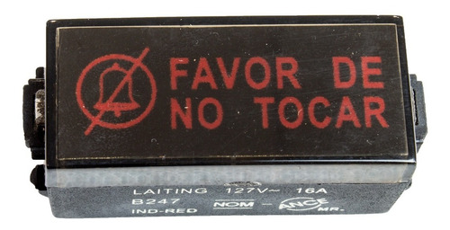 Lampara Favor De No Tocar B-247 Red Laiting
