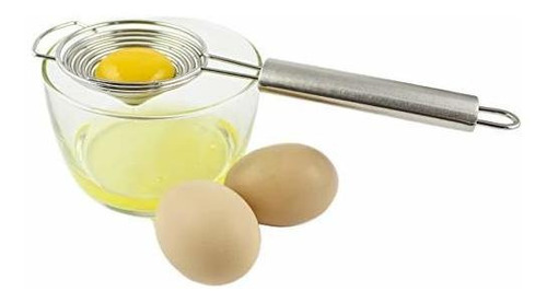 Zoie + Chloe Stainless Steel Egg Separator Strainer - Egg Yo