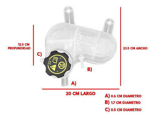 Deposito Anticongelante Gm Spark Ii 1.4 2016 2021 Con Tapon