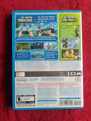 New Super Mario Bros U Wii U Videojuego Original (Usado)