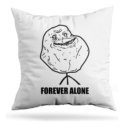 Cojin Deco Forever Alone (d0691 Boleto.store)