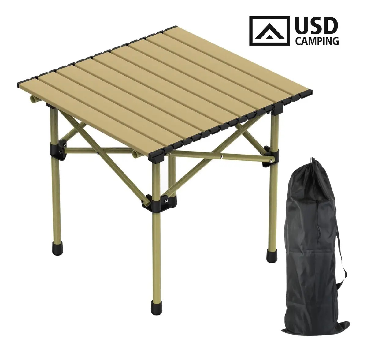 Mesa Camping Dobrável Portátil Alumínio Acampamento Praia Churrasco C/ Bolsa De Transporte Usd