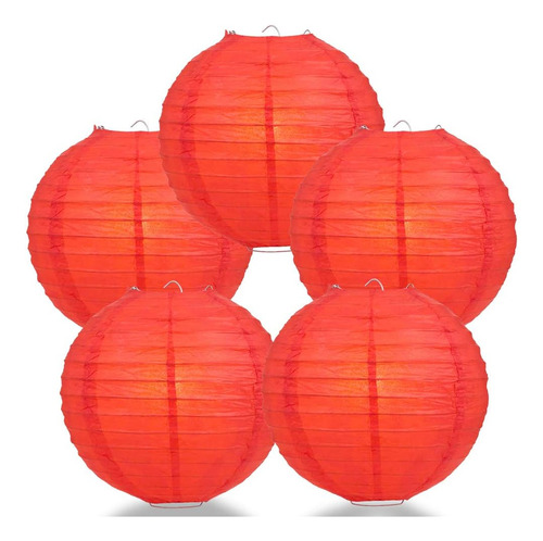 Paperlanternstore - Linternas De Papel (5 Unidades, Re...