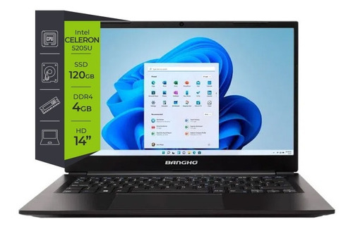 Banghó MAX L4 i1 - Gris oscuro - 4 GB - 120 GB - 1366 px x 768 px - Intel UHD Graphics 600 - Intel - Celeron - N4000 - Windows - 10 - Home