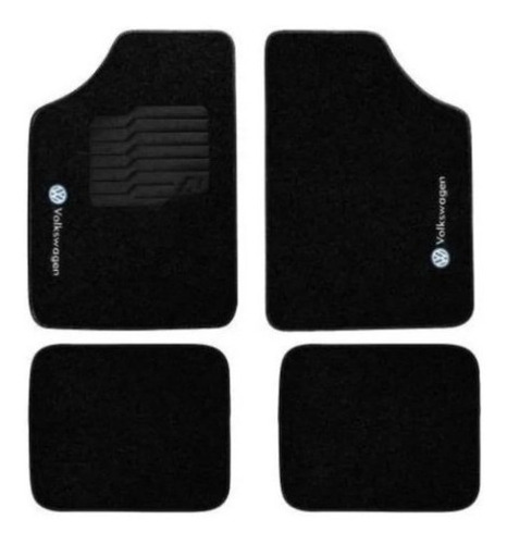 Jogo Tapetes Ecotap Soft Carpete Universal Volkswagen Preto