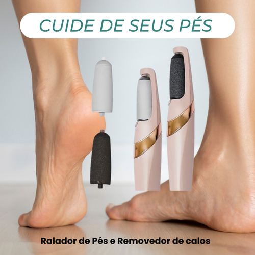 Ralador De Pé Lixa Removedor De Calo Usb Recarregável Calos
