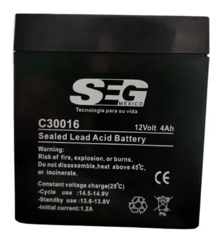 BATERÍA RECARGABLE 12V 4 AH