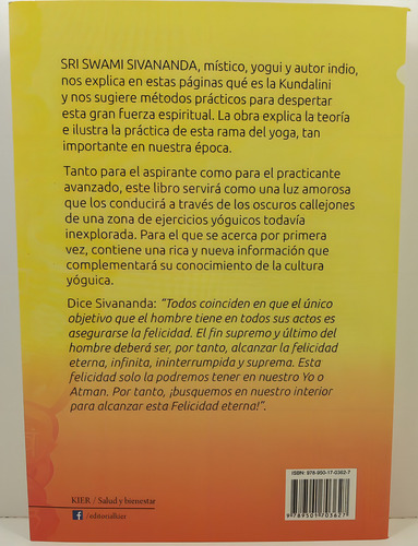 Libro Kundalini Yoga De Sri Swami Sivananda