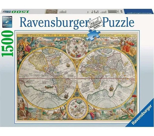 Puzzle 1500 Mapa Del Mundo 1594 Ravensburger 163816